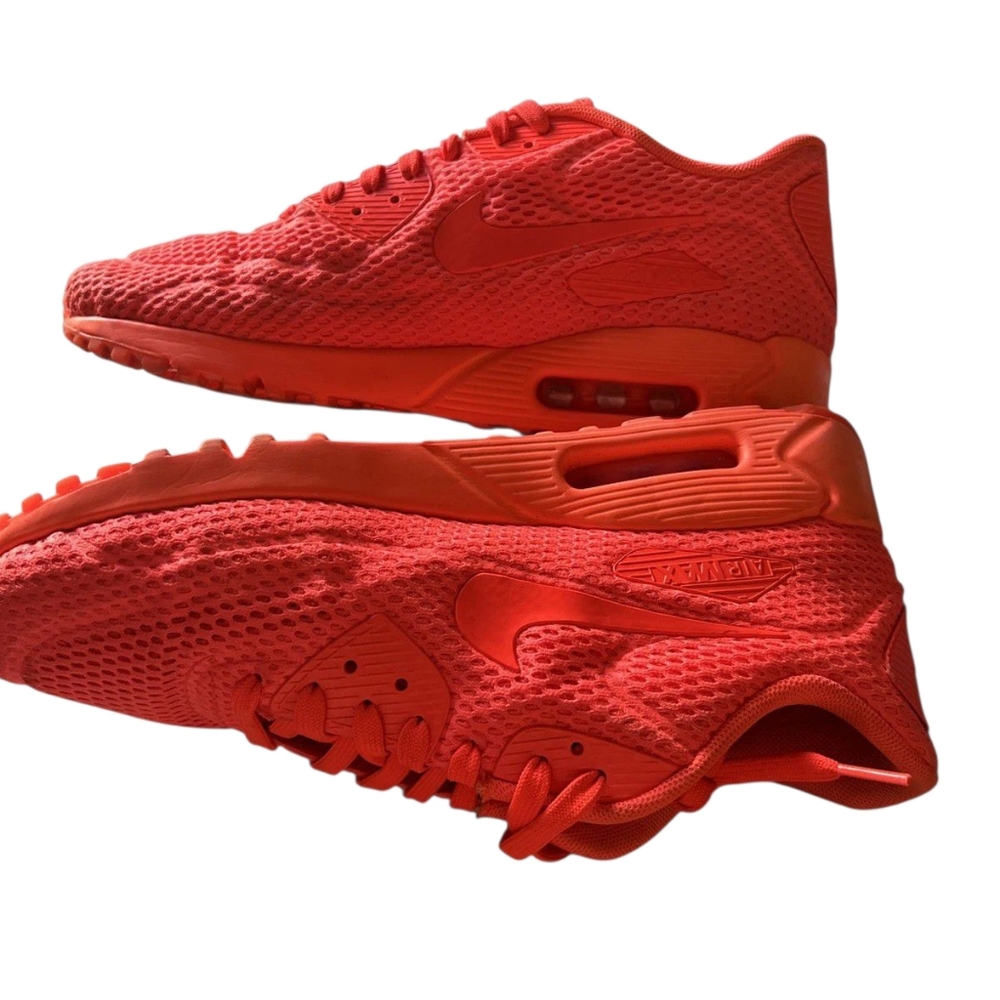 Nike Air Max 90 Ultra BR Sneakers in Total Crimson Size 9.5 EUC - Picture 2 of 5